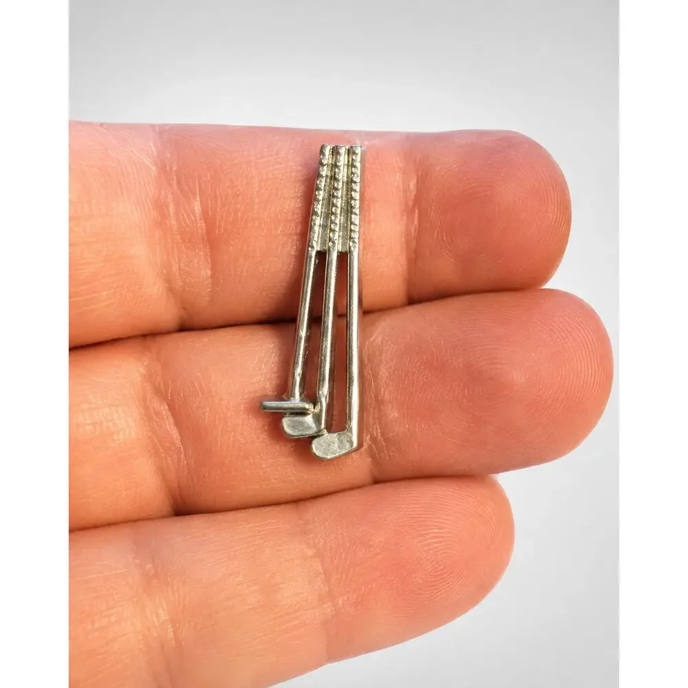 Vintage Tie Tack Golf Club Tie Pin, Silver-tone Gift‎ for him